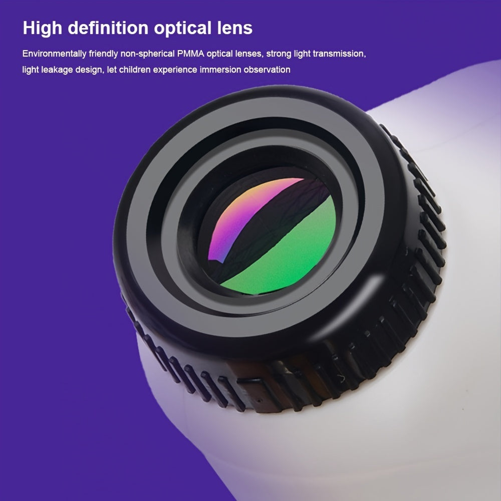 🔬 Mini Dječji Džepni Mikroskop s LED Svjetlom i Zumiranjem 60X–120X