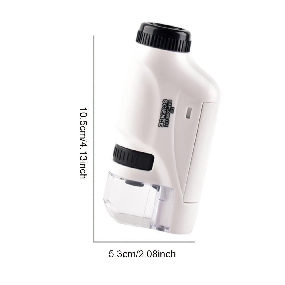 🔬 Mini Dječji Džepni Mikroskop s LED Svjetlom i Zumiranjem 60X–120X