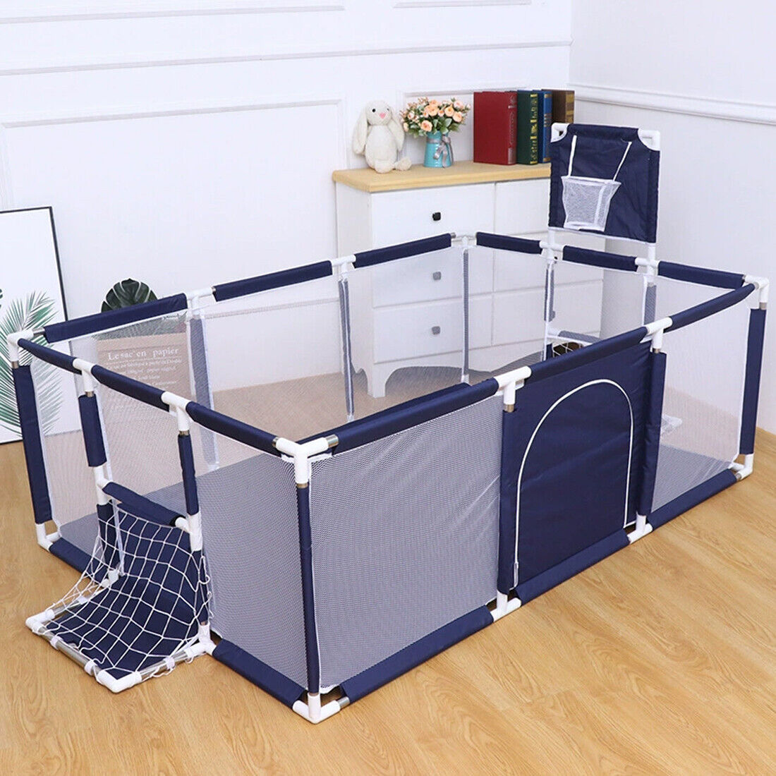 🎉 Sigurno i Zabavno Igraće Igralište za Djecu – Sklopivi Baby Playpen s Lopticama i Sportskim Dodacima