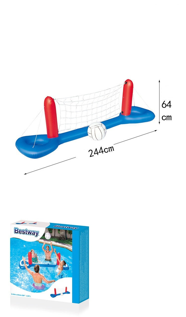 🌊 Luksuzni Napuhujući Set za Odbojku na Vodi + Košarkaški Obruč