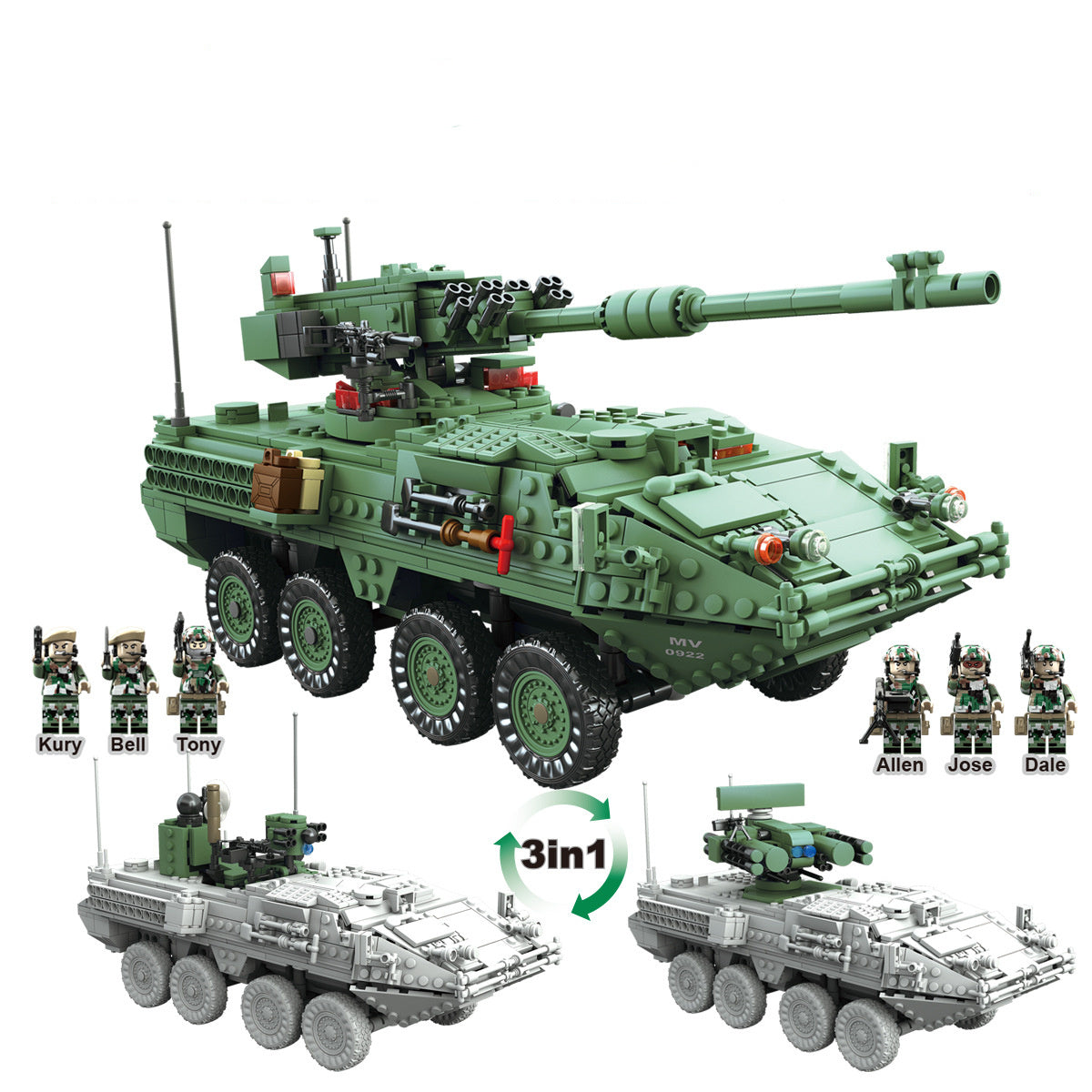 š§± BrickTank ā GraÄevinski Tenk od Kockica za Sastavljanje (Eko ABS Materijal)