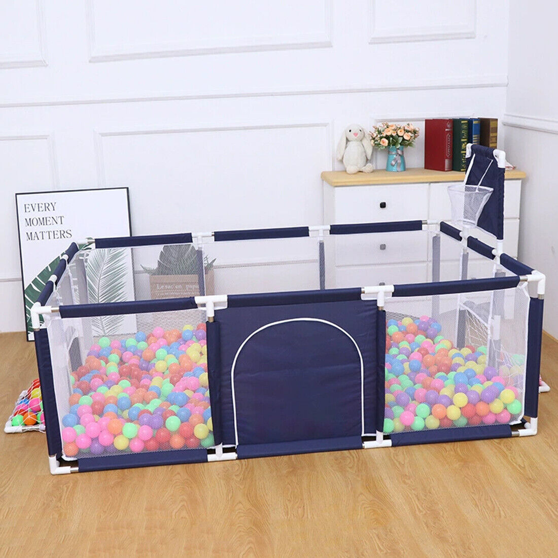 🎉 Sigurno i Zabavno Igraće Igralište za Djecu – Sklopivi Baby Playpen s Lopticama i Sportskim Dodacima