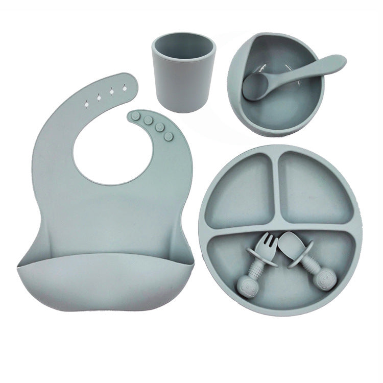 SiliMate™ Premium Set za Hranjenje Bebe – 7-dijelni Silikonski Set (FDA Certificirano, BPA-Free)