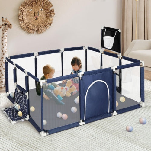 🎉 Sigurno i Zabavno Igraće Igralište za Djecu – Sklopivi Baby Playpen s Lopticama i Sportskim Dodacima
