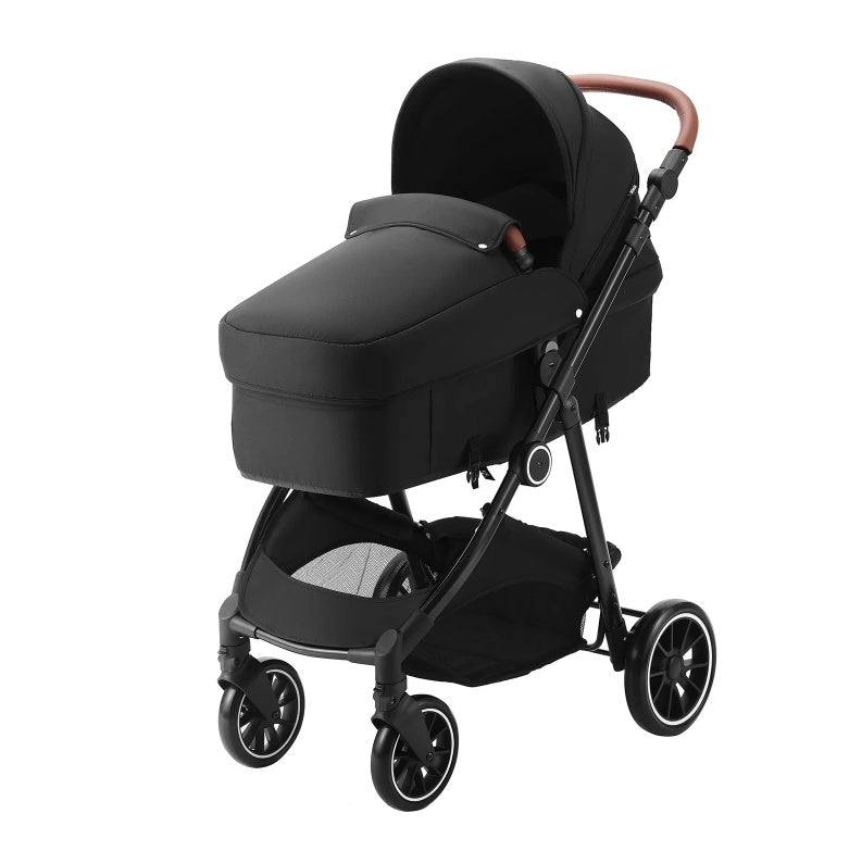 Elegance™ Premium Kolica za Bebe – 2u1 Luksuzna Kolica s Basonetom, Reverzibilnim Sjedištem i Zaštitom za Sve Sezone