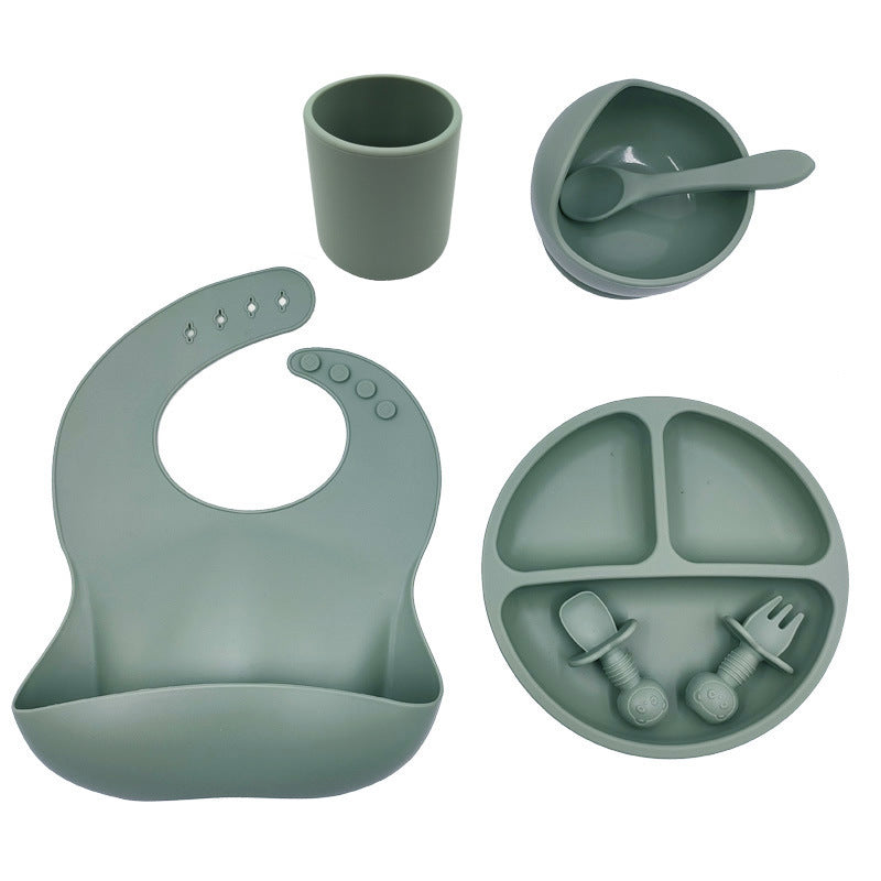 SiliMate™ Premium Set za Hranjenje Bebe – 7-dijelni Silikonski Set (FDA Certificirano, BPA-Free)