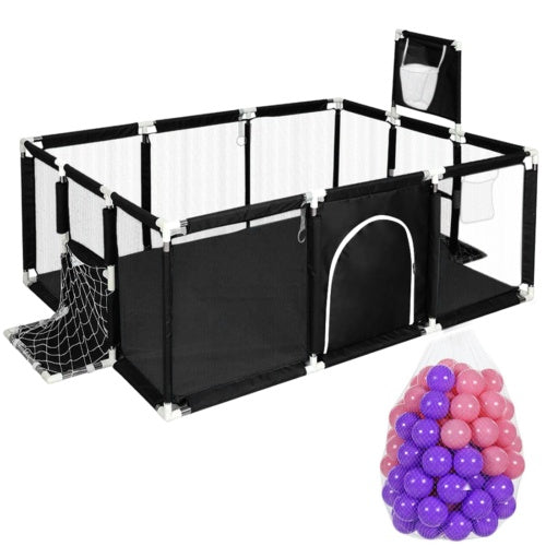 🎉 Sigurno i Zabavno Igraće Igralište za Djecu – Sklopivi Baby Playpen s Lopticama i Sportskim Dodacima