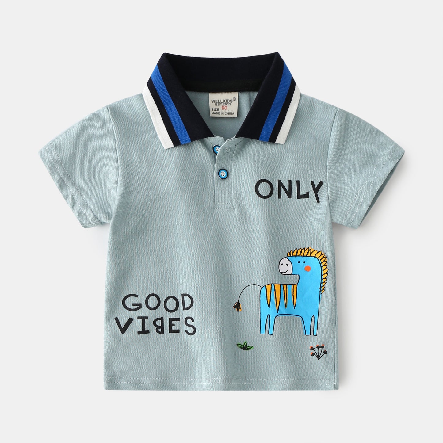 MINIKID Polo Majica za Djecu – Kratki Rukav | Igrivi Safari Stil