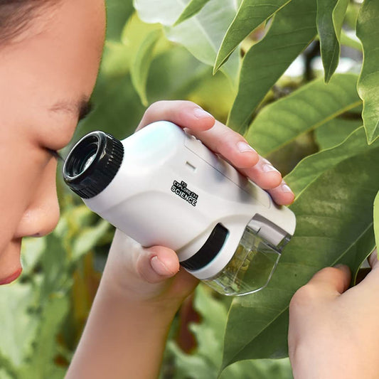 🔬 Mini Dječji Džepni Mikroskop s LED Svjetlom i Zumiranjem 60X–120X