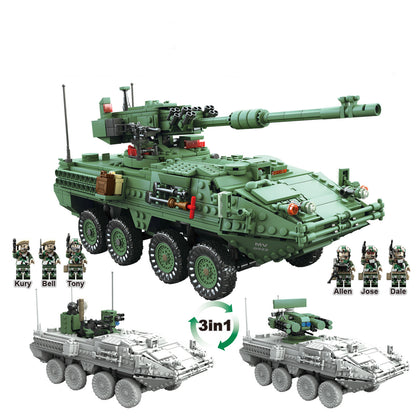 🧱 BrickTank – Građevinski Tenk od Kockica za Sastavljanje (Eko ABS Materijal)