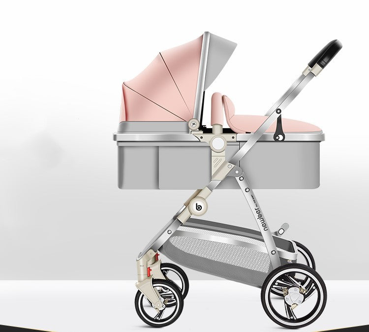 Aeris™ Multifunkcionalna High-View Kolica s Košarom za Spavanje – Titanium Okvir & PU Kotači (Više Stilova)