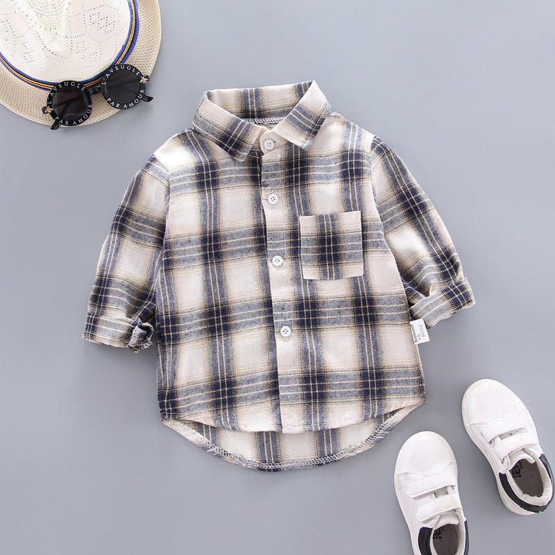 MINIKID Dječja Pamučna Košulja s Kariranim Uzorkom – Casual Stil