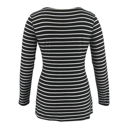 Elegantna Bluza s Dubokim V-Izrezom i Printom | Dugih Rukava | Chic Jesensko-Proljetni Stil