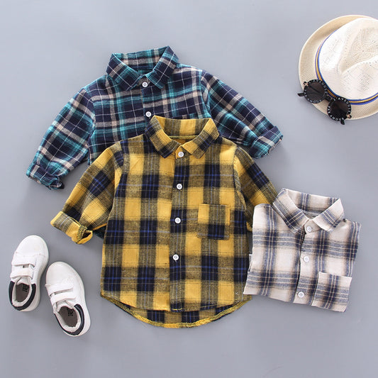 MINIKID Dječja Pamučna Košulja s Kariranim Uzorkom – Casual Stil