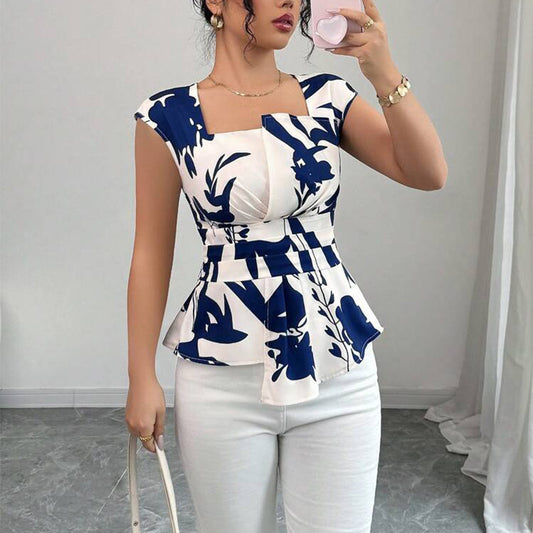 Ženska Slim Fit Majica s Listićima – Elegantni Pulover za Svaki Dan | S–XL