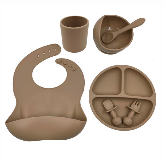 SiliMate™ Premium Set za Hranjenje Bebe – 7-dijelni Silikonski Set (FDA Certificirano, BPA-Free)