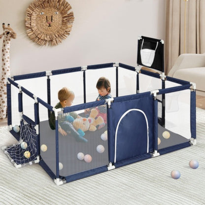🎉 Sigurno i Zabavno Igraće Igralište za Djecu – Sklopivi Baby Playpen s Lopticama i Sportskim Dodacima