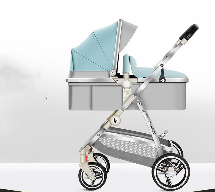 Aeris™ Multifunkcionalna High-View Kolica s Košarom za Spavanje – Titanium Okvir & PU Kotači (Više Stilova)