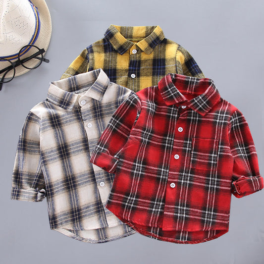 MINIKID Dječja Pamučna Košulja s Kariranim Uzorkom – Casual Stil