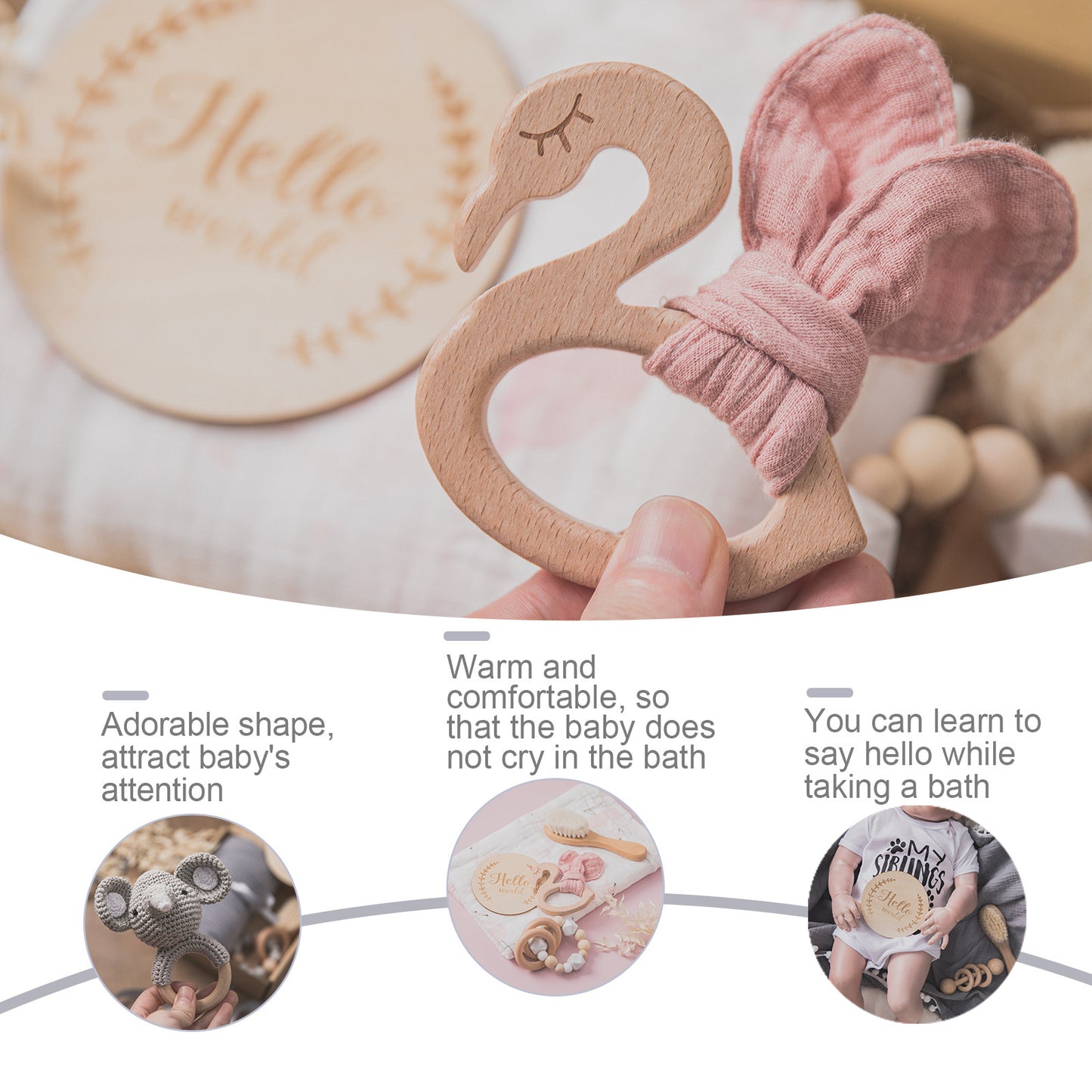 🎁 BabyCare Poklon Set za Kupanje i Igru – 6-dijelni Komplet s Igračkama, Ručnikom i Dodacima