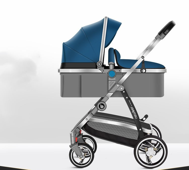 Aeris™ Multifunkcionalna High-View Kolica s Košarom za Spavanje – Titanium Okvir & PU Kotači (Više Stilova)