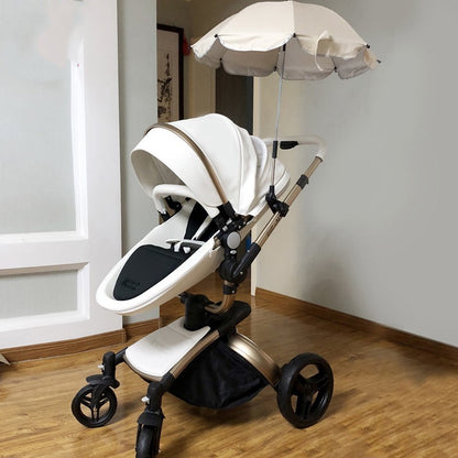 Aeris™ Multifunkcionalna High-View Kolica s Košarom za Spavanje – Titanium Okvir & PU Kotači (Više Stilova)